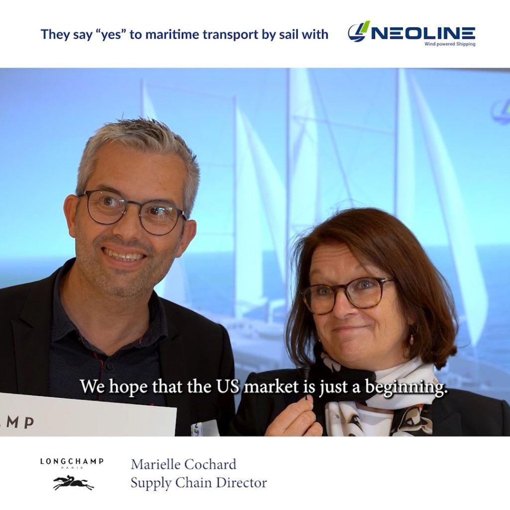 Longchamp reduces environmental impact of its transatlantic supplychain with NEOLINE